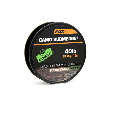 Fox Edges Submerge Camo Bleifreies, gewebtes Vorfach | 10m 40lb