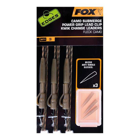 Fox Edges Camo Submerge Power Grip Lead Clip Kwik Change Kit