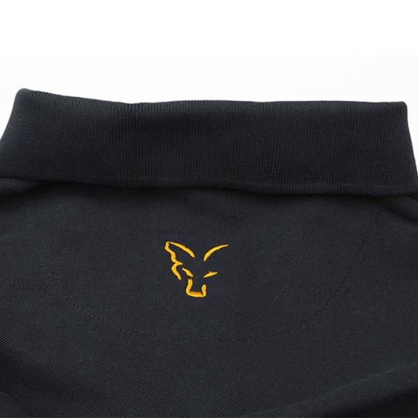 Fox Collection Polo Shirt Schwarz/Orange