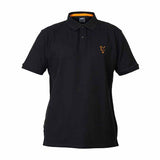 Fox Collection Polo Shirt Schwarz/Orange