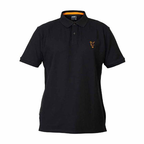 Fox Collection Polo Shirt Schwarz/Orange