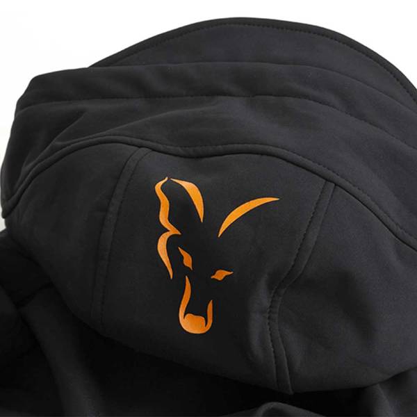 Fox Collection Shell-Hoodie Schwarz/Orange