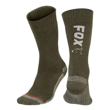 Fox Thermolite Lange Socke Grün/Silber