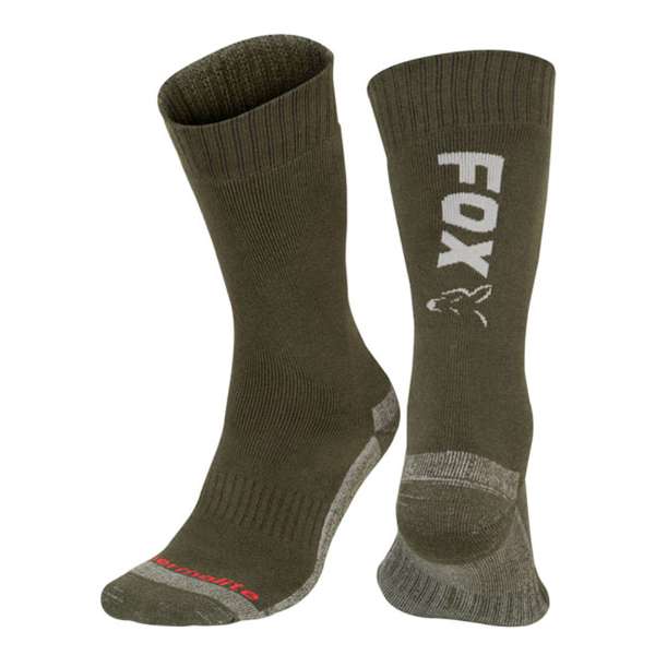 Fox Thermolite Lange Socke Grün/Silber