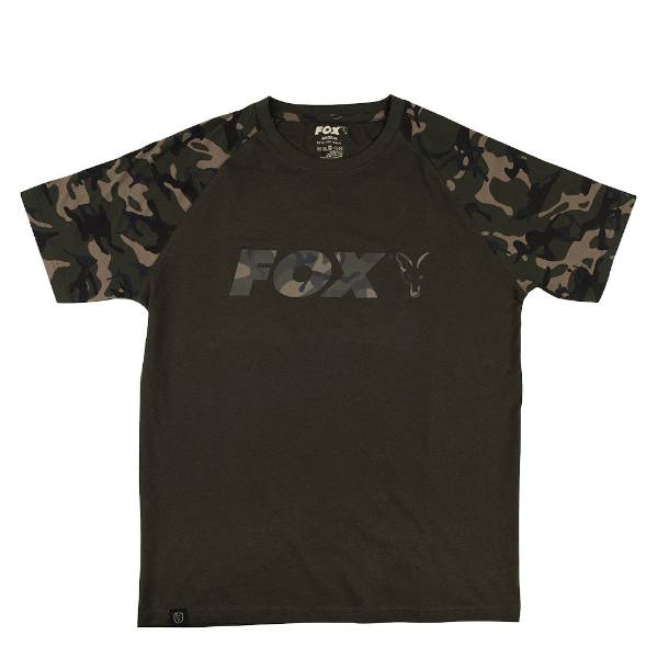 Fox Black/Camo Raglan T-Shirt XXL