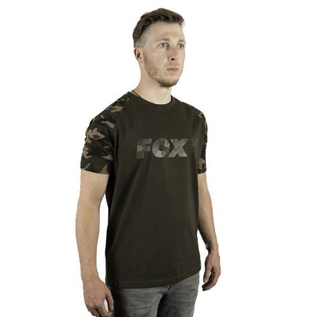 Fox Black/Camo Raglan T-Shirt XXL