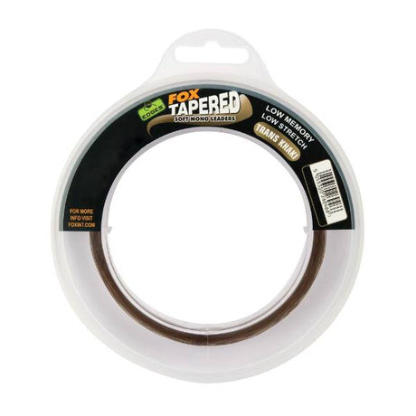 Fox Edges Soft Tapered Leader Trans Khaki 0,33-0,50mm
