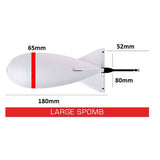 Spomb Spod Futterrakete Weiss Large Spomb