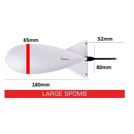 Spomb Spod Futterrakete Weiss Large Spomb