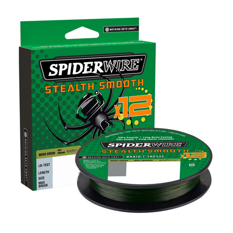 SpiderWire Stealth Smooth 12 Braid | Moosgrün 150m