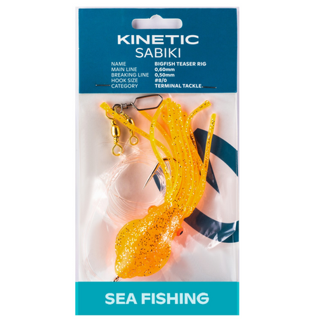 Kinetic Sabiki BigFish Teaser Pink/Glow Hakengröße 8/0
