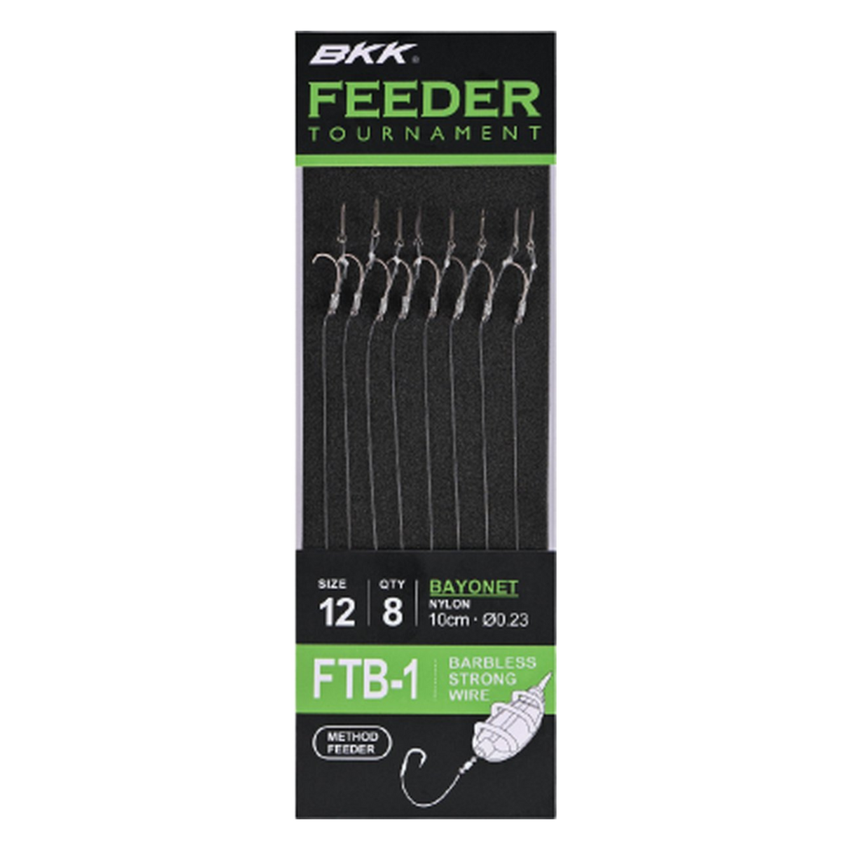 BKK Feeder Tournament FTB-1 Bayonet Rigs (Hakenlos)