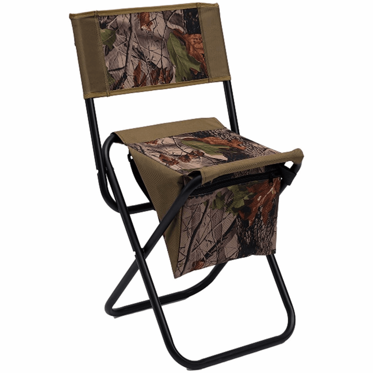 Eurocatch Klappstuhl Set für Angler 2 Angelhocker mit Rückenlehne Tasche und Camouflage Design