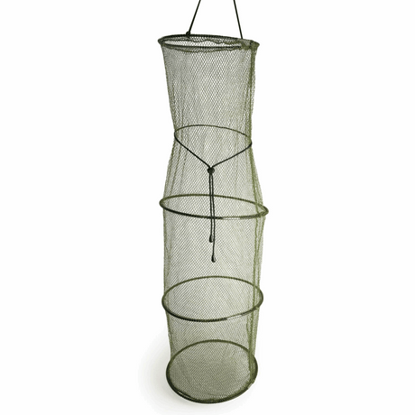 Eurocatch Garnelen Netz L Set mit 2 Netzen Aufbewahrungsnetz 30 cm und Holzstiel 107 cm