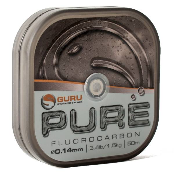 Guru Pure Fluorocarbon Schnur | 0.14mm | 50m