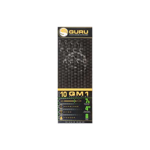 Guru QM1 Standard Hair Rig 10cm 10 - 0.19mm