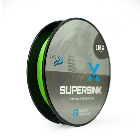 JVS SuperSink 8-Braid Feeder Angelschnur – 200 m für Raub- & Weißfisch
