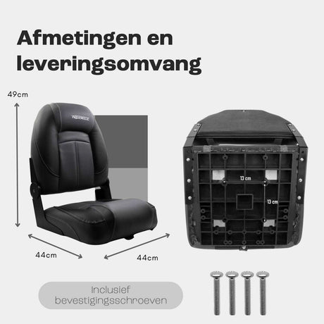 Waterside Luxus Low Back Bootssitz - Jack