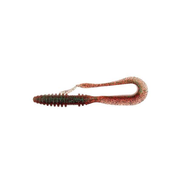 Keitech Mad Wag Mini Gummifisch 8,89 cm Plum Green Flake