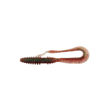 Keitech Mad Wag Mini Gummifisch 8,89 cm Plum Green Flake