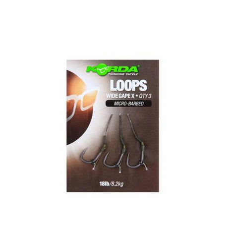 Korda Loop Rigs DF Wide Gape X 18lb 8