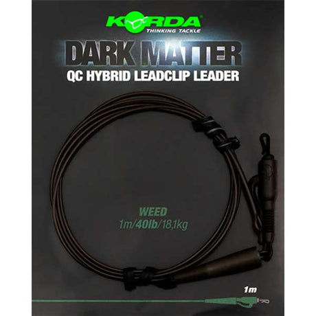 Korda Dark Matter Leader QC Hybrid Clip 1m Weed