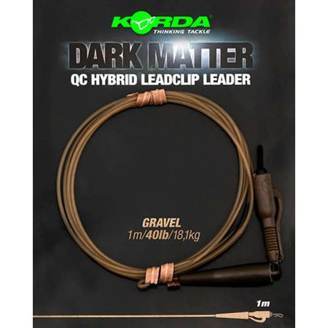 Korda Dark Matter Leader QC Hybrid Clip 1m Gravel