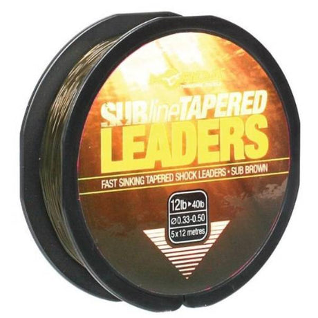 Korda Subline Tapered Leader Braun 0.33-0.50mm