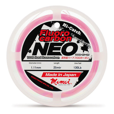 Neo Pink Fluorocarbon Vorfachschnur - 25m