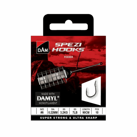 DAM Spezi Feeder Vorfach 90cm 10 Stück