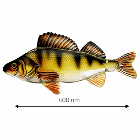 Eurocatch Barsch Wanddekoration 40cm 3D Metall & Glas Kunst