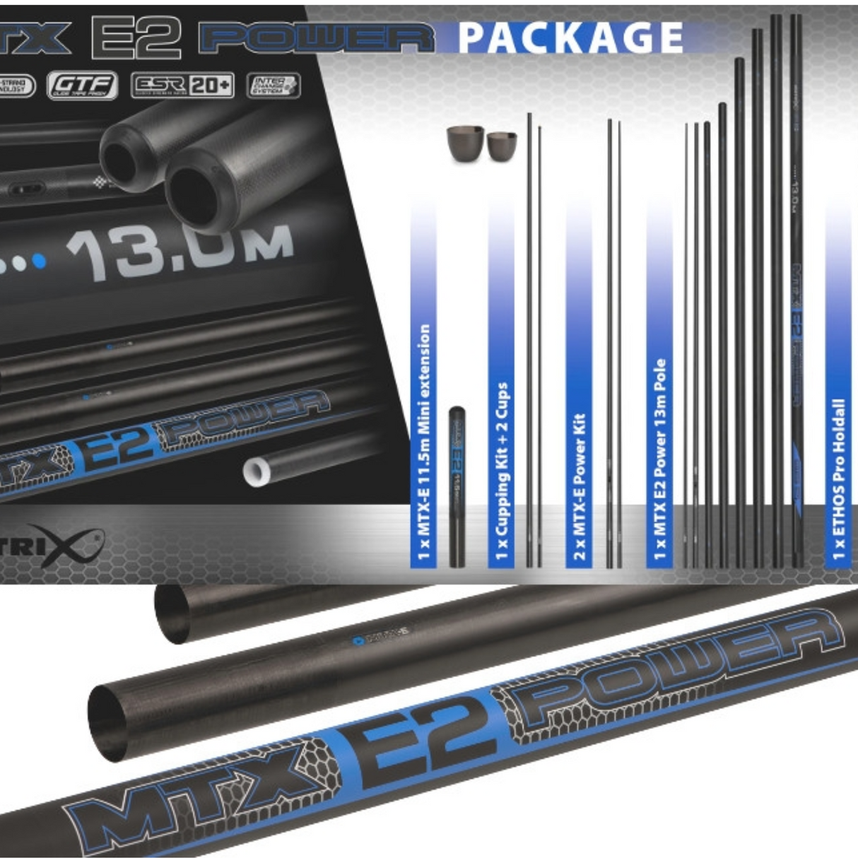 Matrix MTX E2 Pole | 13,00m | Power Pole Set