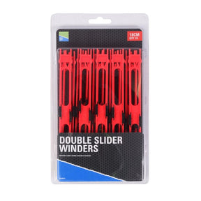 Preston Double Slider Winders | Rot | 18cm | Rig-Bretter