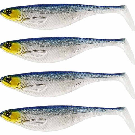 Westin ShadTeez Slim | 7,5cm | 3g | 4 Stk. Blue Headlight