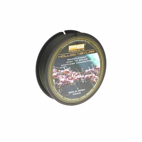 PB Products Hollow Kevlar Snag Leader 50m Weed