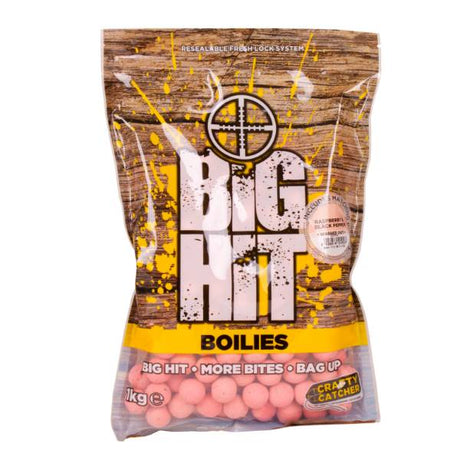 Crafty Catcher Big Hit Himbeere & Pfeffer Boilies 15mm 1kg