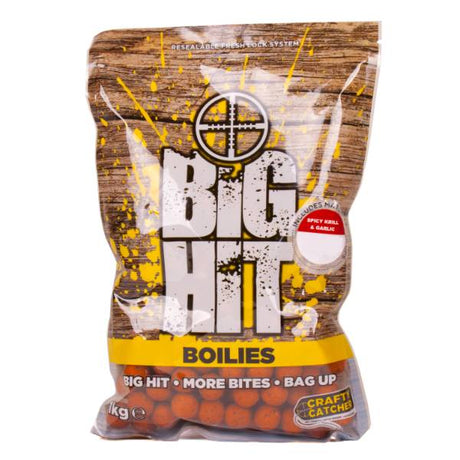 Crafty Catcher Big Hit Krill & Knoblauch Boilies 15mm 1kg