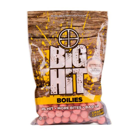 Crafty Catcher Big Hit Himbeere & Pfeffer Boilies 20mm 1kg