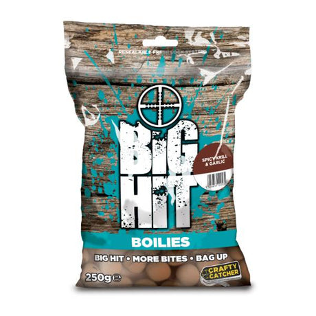 Crafty Catcher Big Hit würziger Krill Knoblauch Boilies 15mm 250g