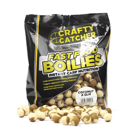 Crafty Catcher Fast Food Kokosnuss GLM Boilies 15mm 500g