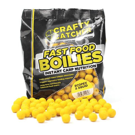 Crafty Catcher Fast Food Scopex Tintenfisch Boilies 15mm 500g