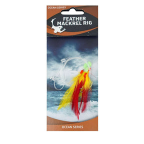 Eurocatch Makrelen Rig mit 3 Haken Red Yellow