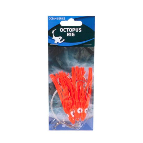 Eurocatch Octopus Rig 3 Haken 5/0 Rot Weiß
