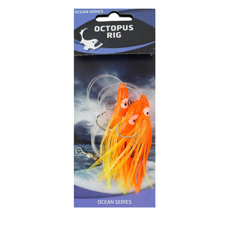 Eurocatch Octopus Rig 3 Haken 5/0 Orange Gelb