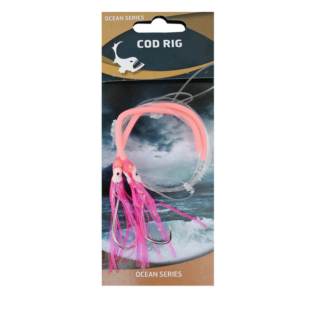 Eurocatch Dorsch-Rig Rosa Leuchtend 2 Haken 5/0