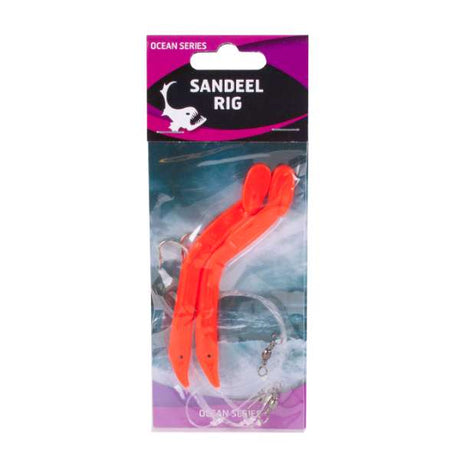 Eurocatch Sandeel Rig | 2 Haken | 4/0 Rot