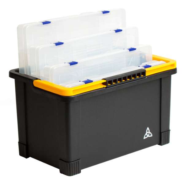 Eurocatch Angelkoffer Eimer mit 4 Tackleboxen