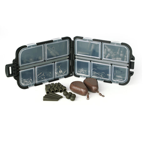 FISH-XPRO Karpfen Starter Rig Set 74-teilig