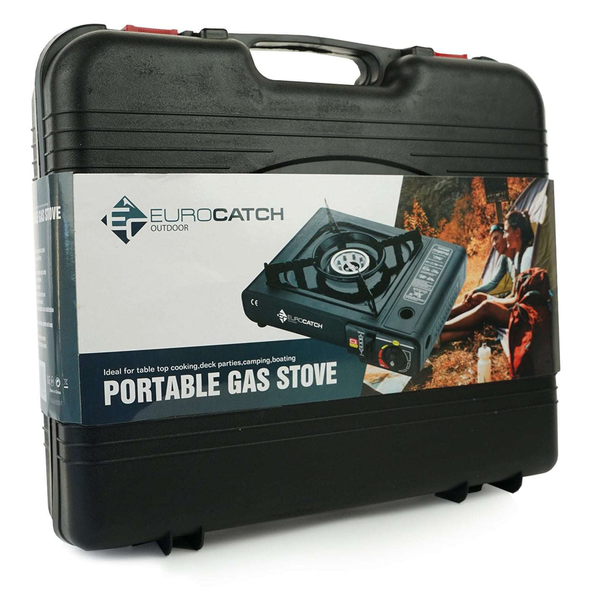 Eurocatch Gaskocher & Herd – Camping-Set – 4 Gasbussen