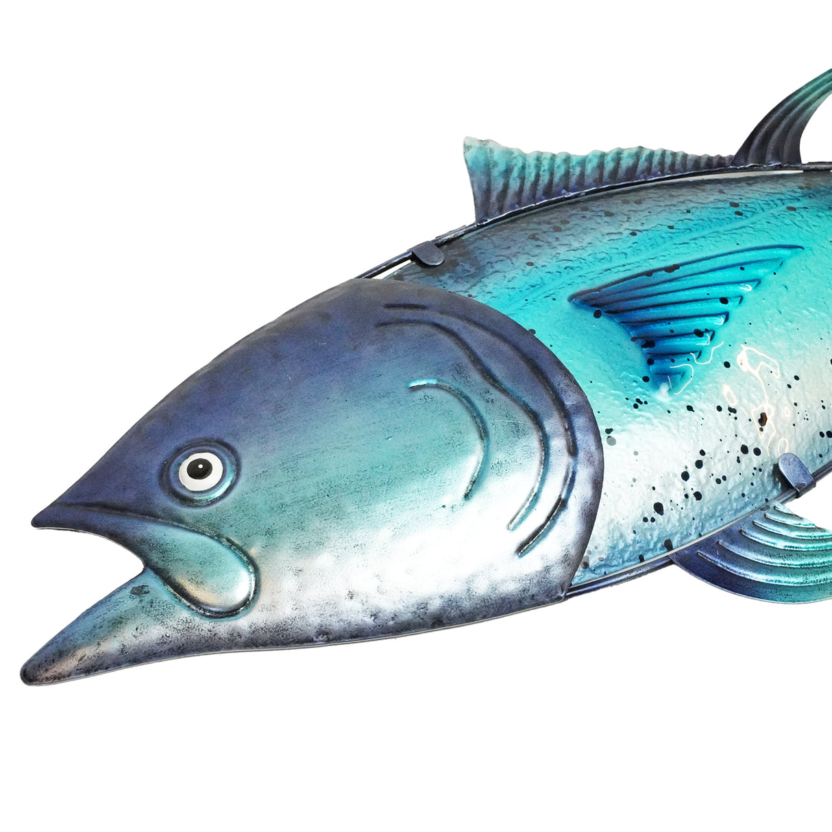 Eurocatch Thunfisch-Wanddekor-Set – 80 cm 3D Metall & Glas